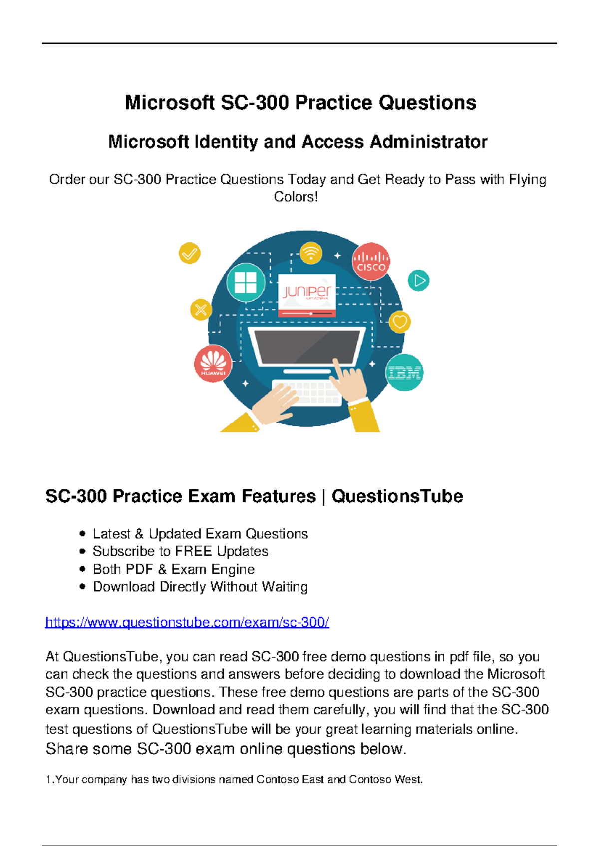 Correct SC-300 Exam Questions - Prepare for Your Microsoft SC-300 Exam ...