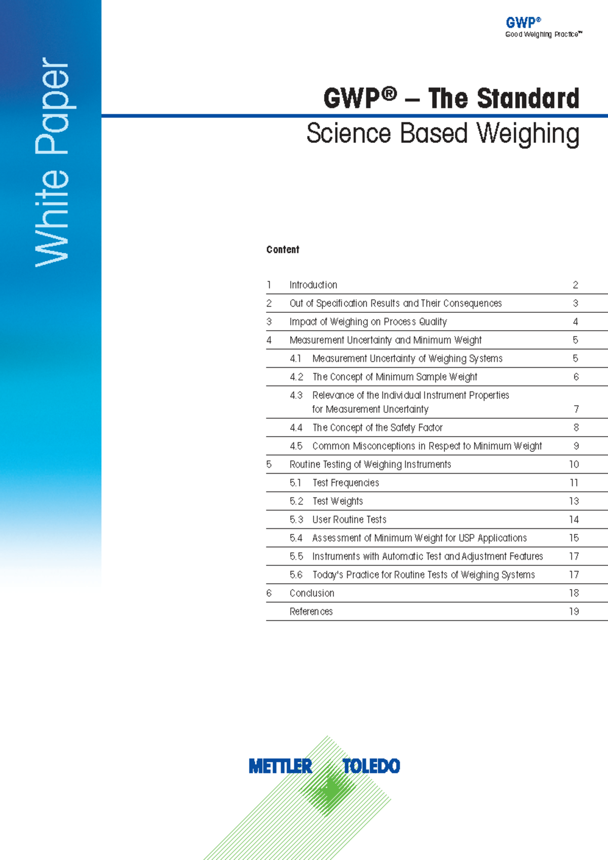 GWP 30062192: Global Standard for Good Weighing Practices in Pharma ...