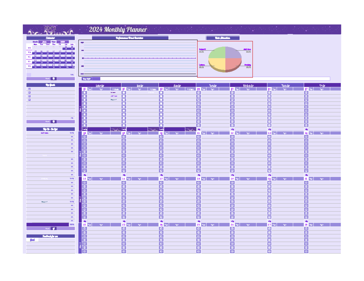 2024 Calendar Overview: June Performance & Task Allocation - Studocu