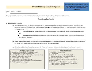 NDFS 100 Study Guide - NDFS 100 Study Guide: Exam 1 Chapter 1 ...