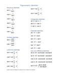 Pre-Calculus - Honors - Studocu