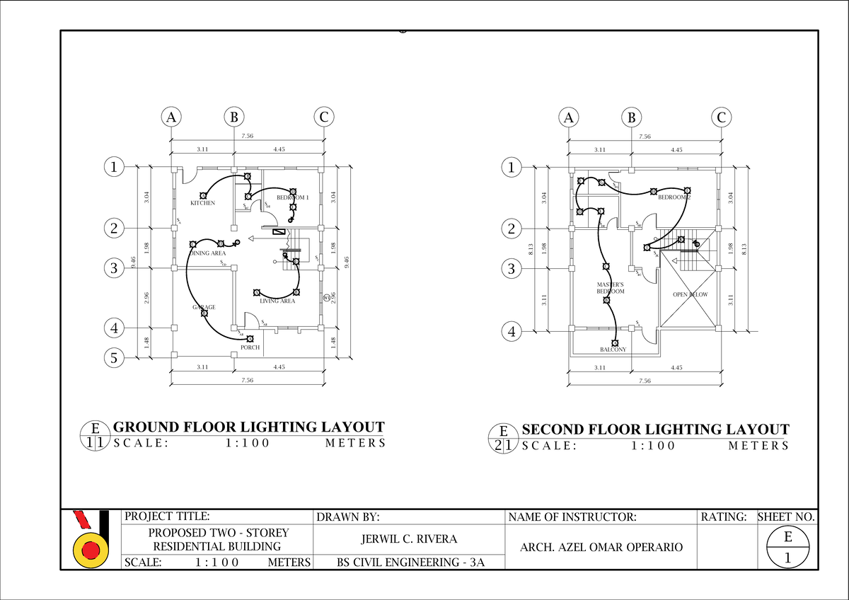 E1_BS Civil Eng - 3A Proposed Two-Storey Residential Layout - Studocu