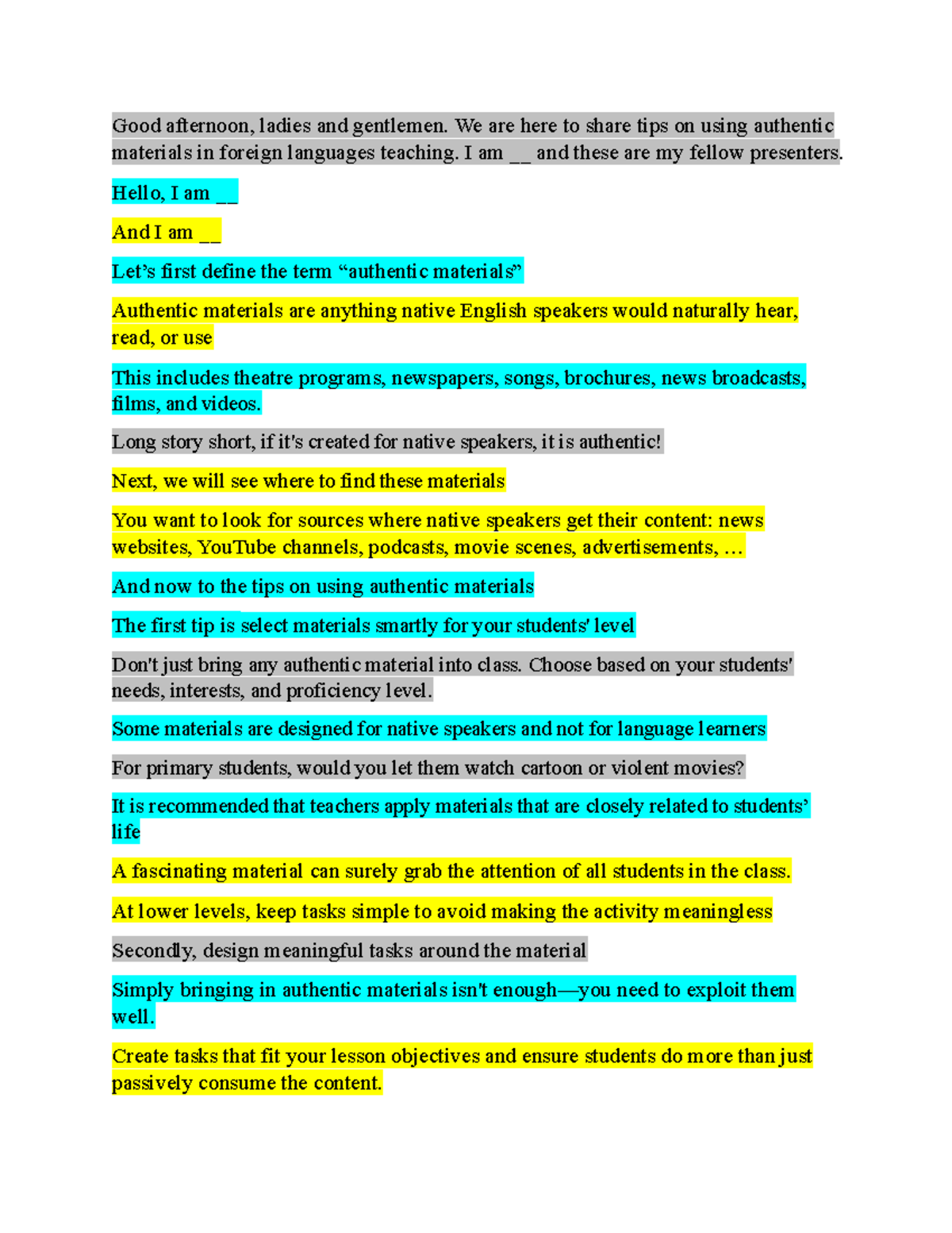 Using Authentic Materials in Foreign Language Teaching: Tips ...