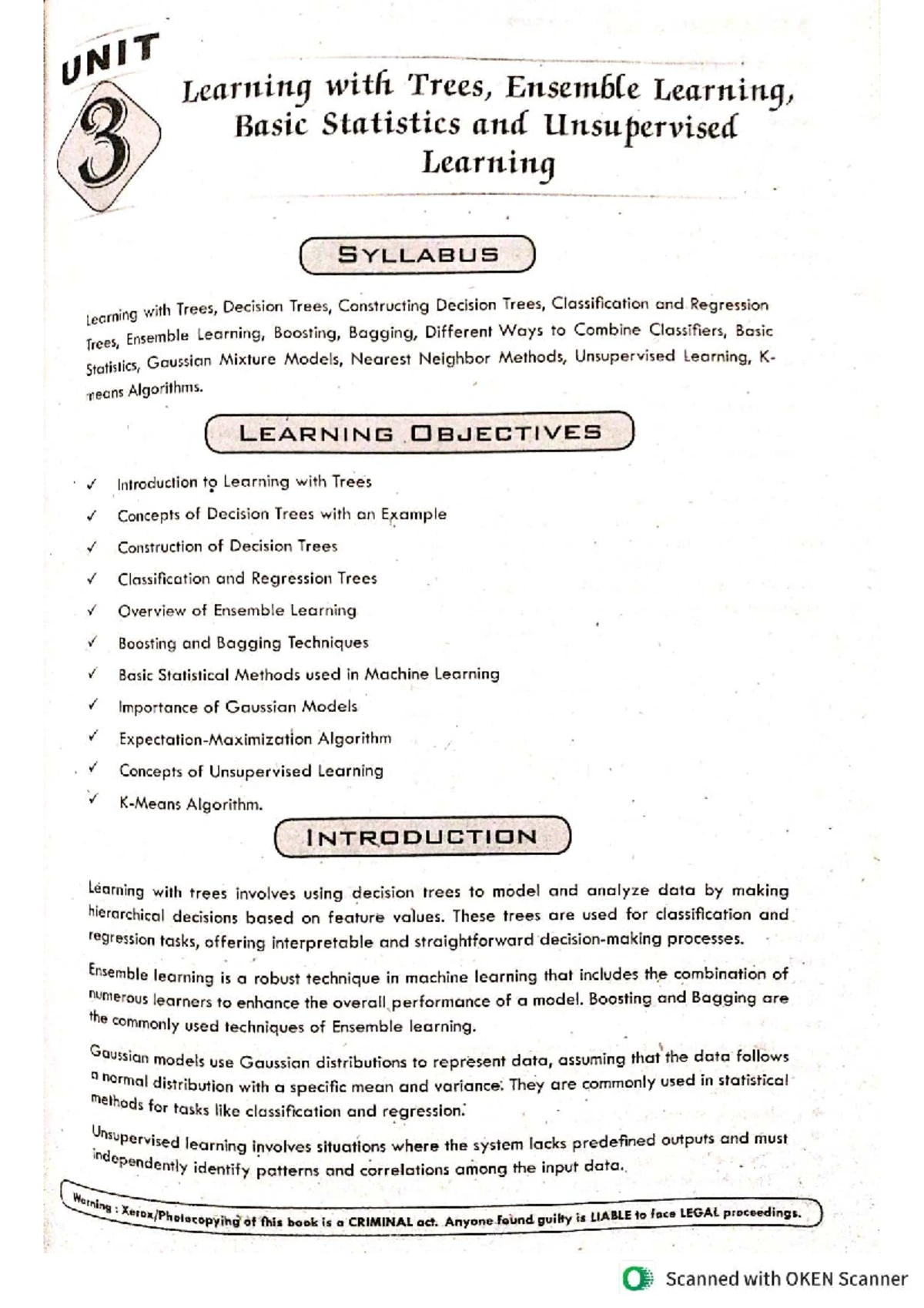 Unit 4 ML: Dimensionality Reduction & Evolutionary Learning Techniques ...