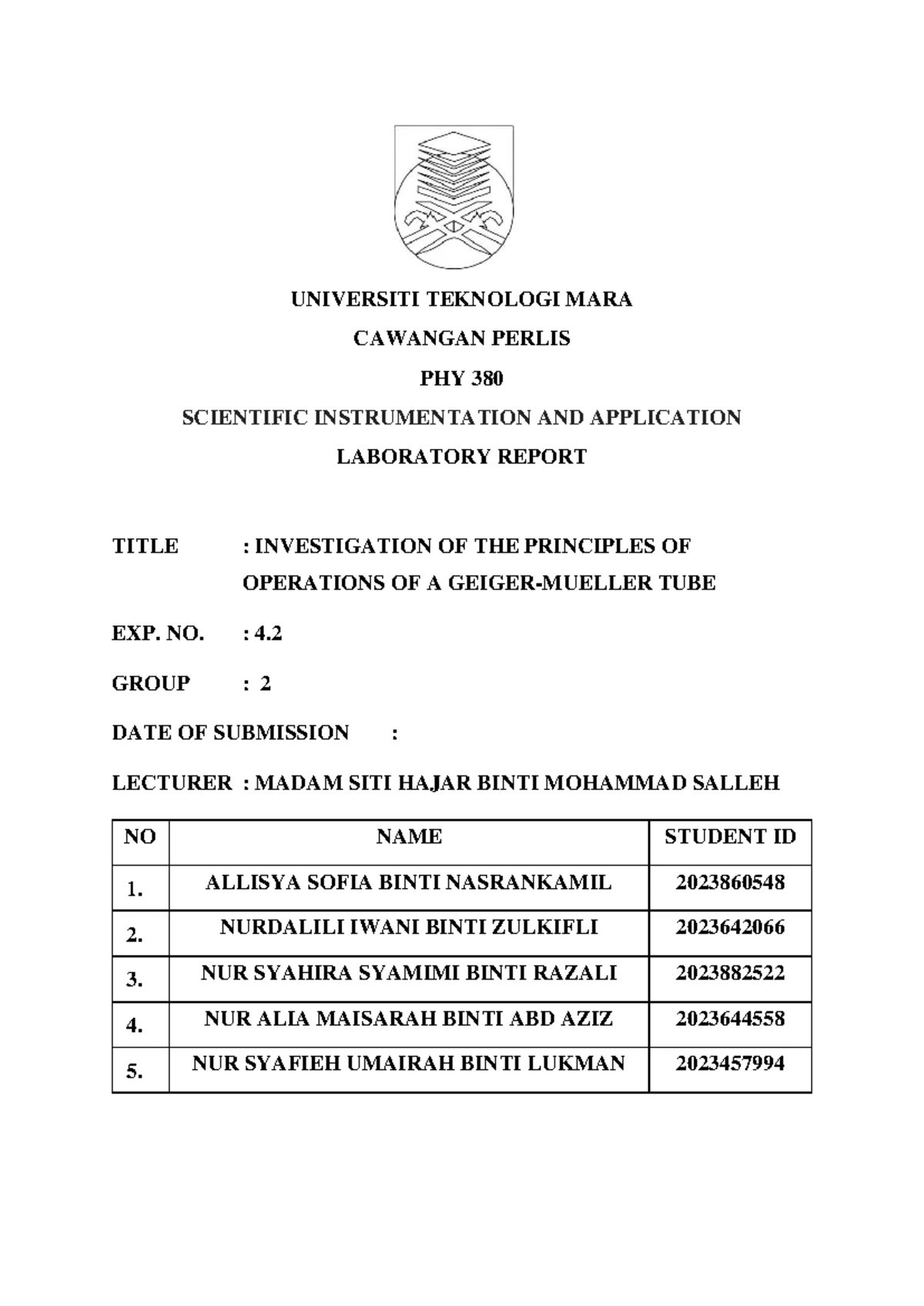 PHY 380 Lab Report 4.1: Investigation of Tube Operation Principles ...