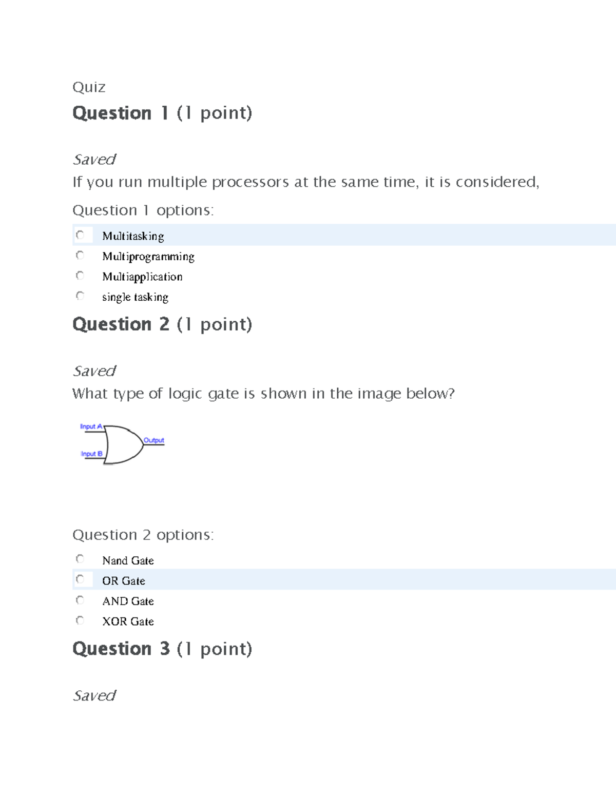 CE Quiz 5 Answers - Computer Essentials First Attempt Review - Studocu
