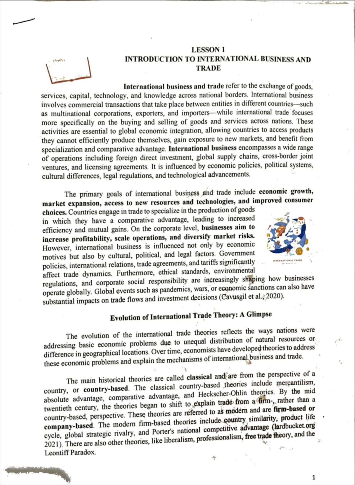 IBT Lesson 1: Introduction to International Business & Trade - Studocu