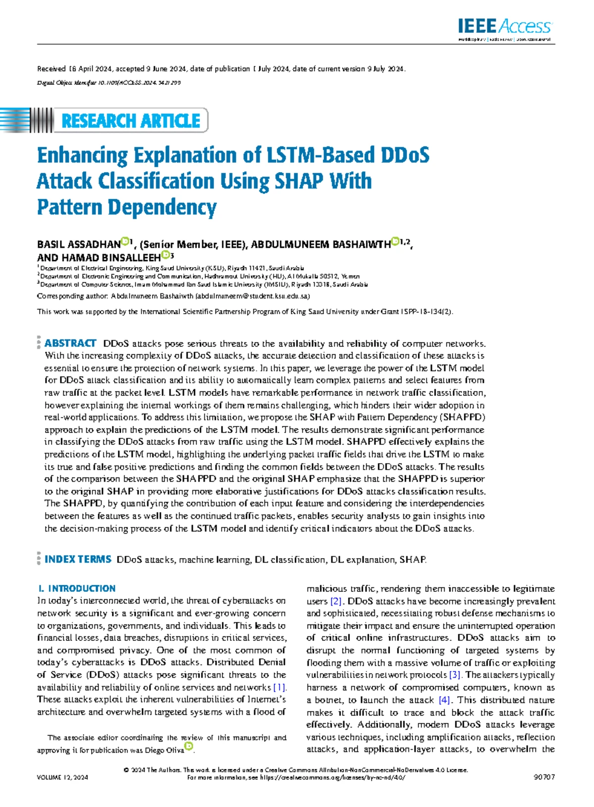 An Explanation of the LSTM Model Used for DDo S Attacks Classification ...