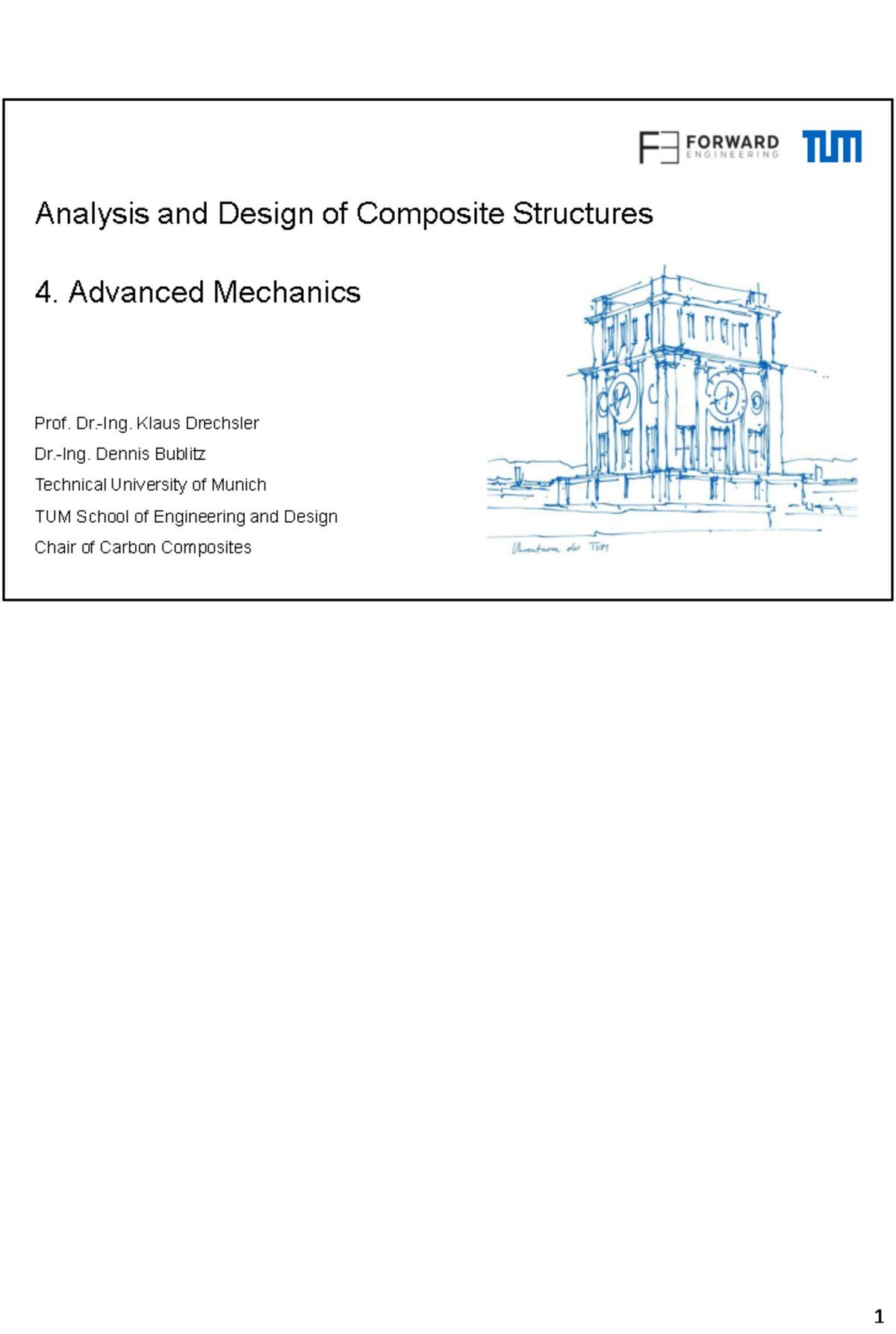 Analysis and Design of Composite Structures - Advanced Mechanics - Studocu