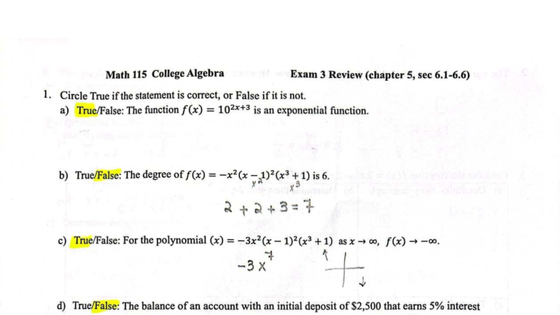 Math 115 College Algebra Exam 3 Review Solutions Fall 2025 - Studocu