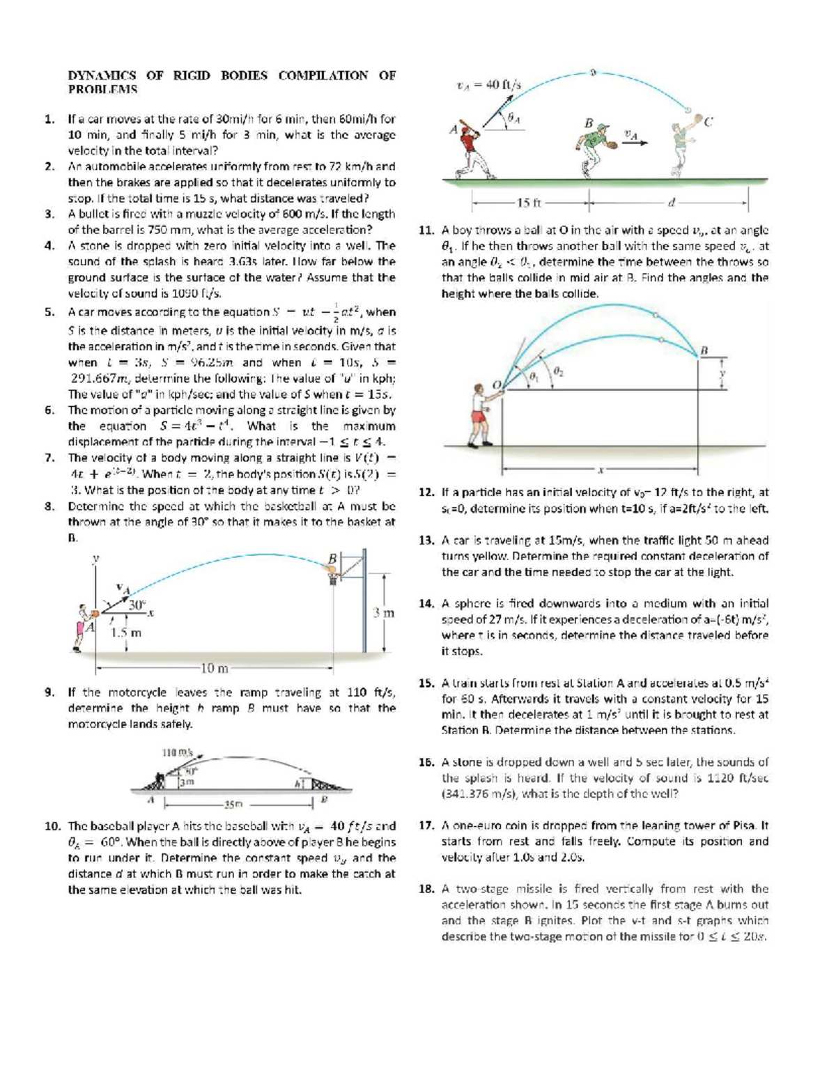 Dynamics Problems of Rigid Bodies - Engineering Mechanics Dynamics 5th ...