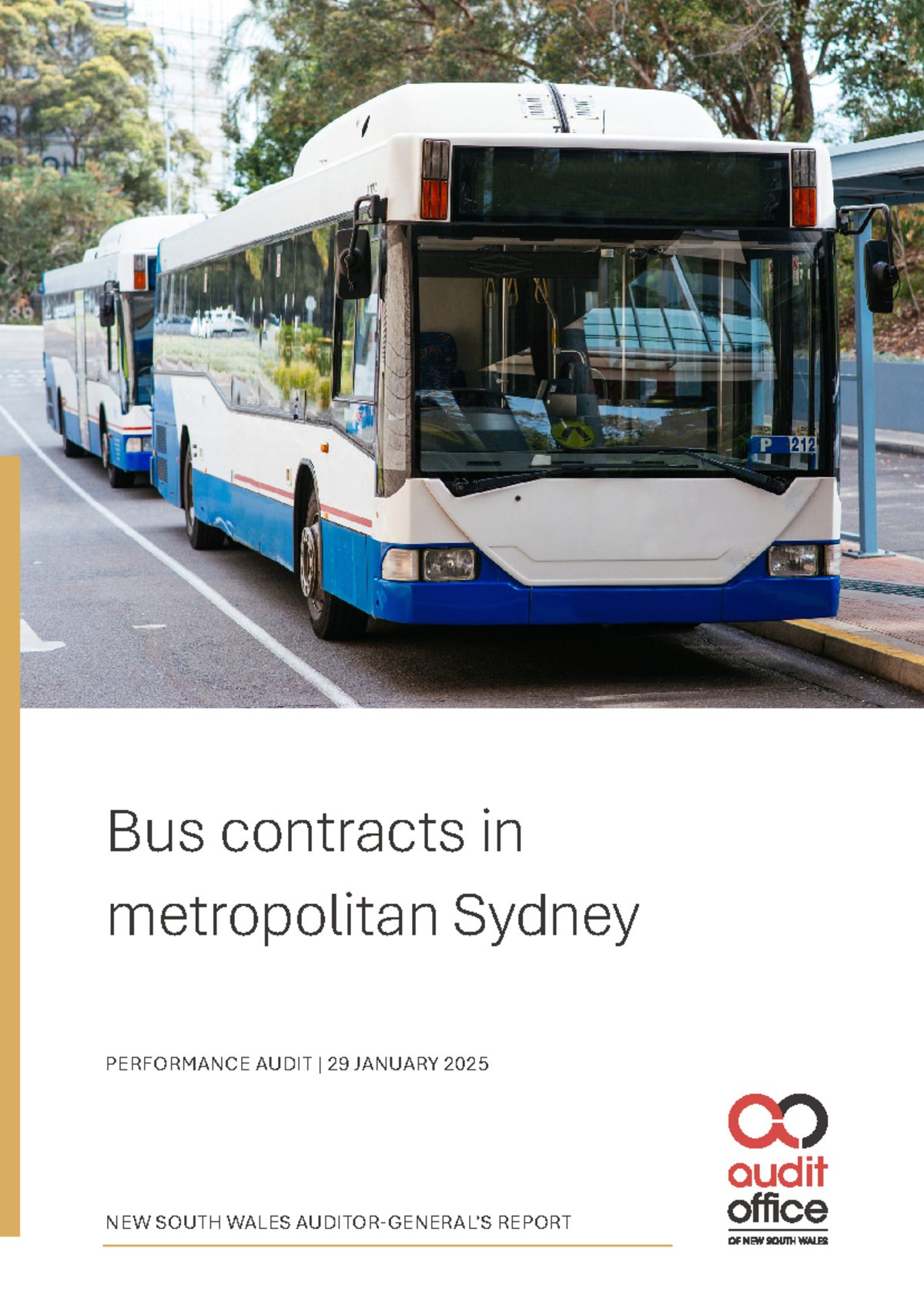 Final Report: Performance Audit of Bus Contracts in Metropolitan Sydney ...