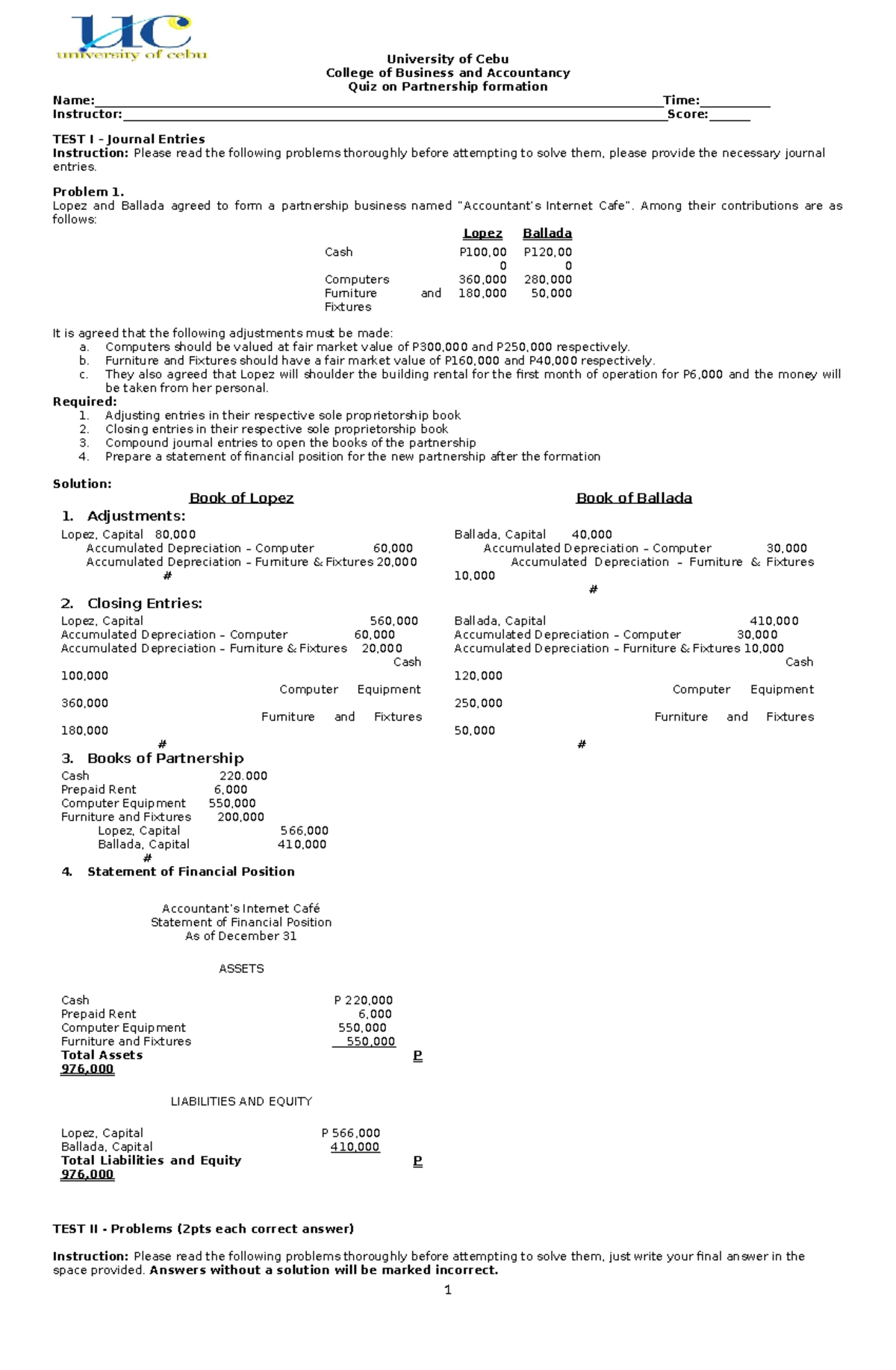 Quiz+2+%28Partnership+formation+Part+2%29with+answer - University of ...