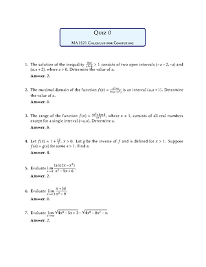 Chapter 2 - MA1522: Linear Algebra for Computing Chapter 2: Matrix ...