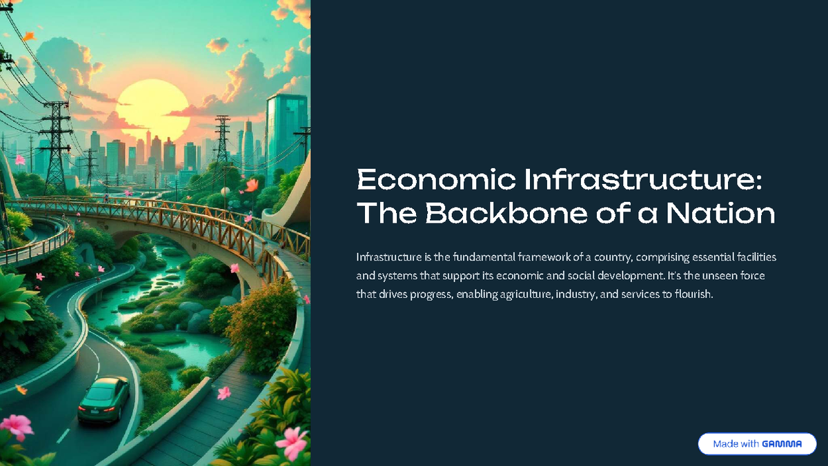 Economic Infrastructure: Key Components and Challenges - Studocu