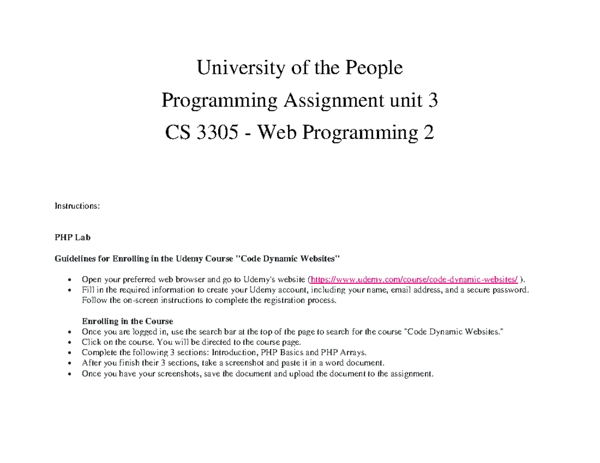 CS 4407-01 Unit 2 Programming Assignment: Database Comparisons - Studocu