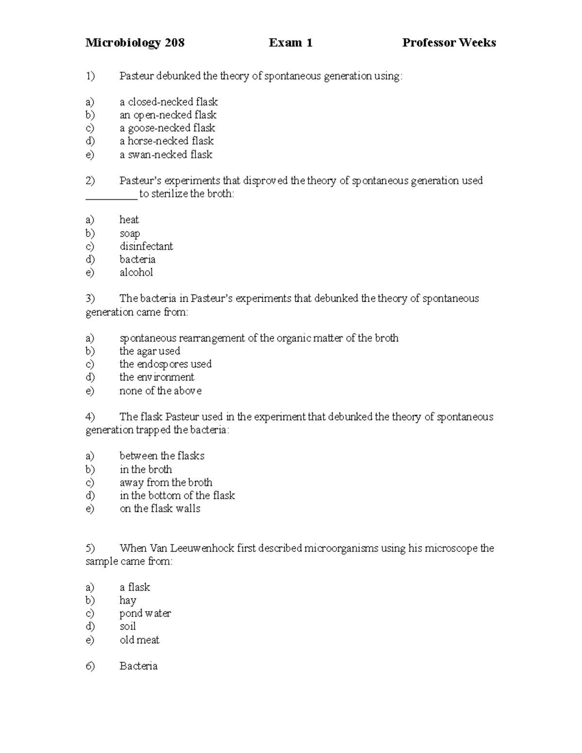 Microbiology Lab Exam 2 Study Notes - Esther Zhang - Studocu