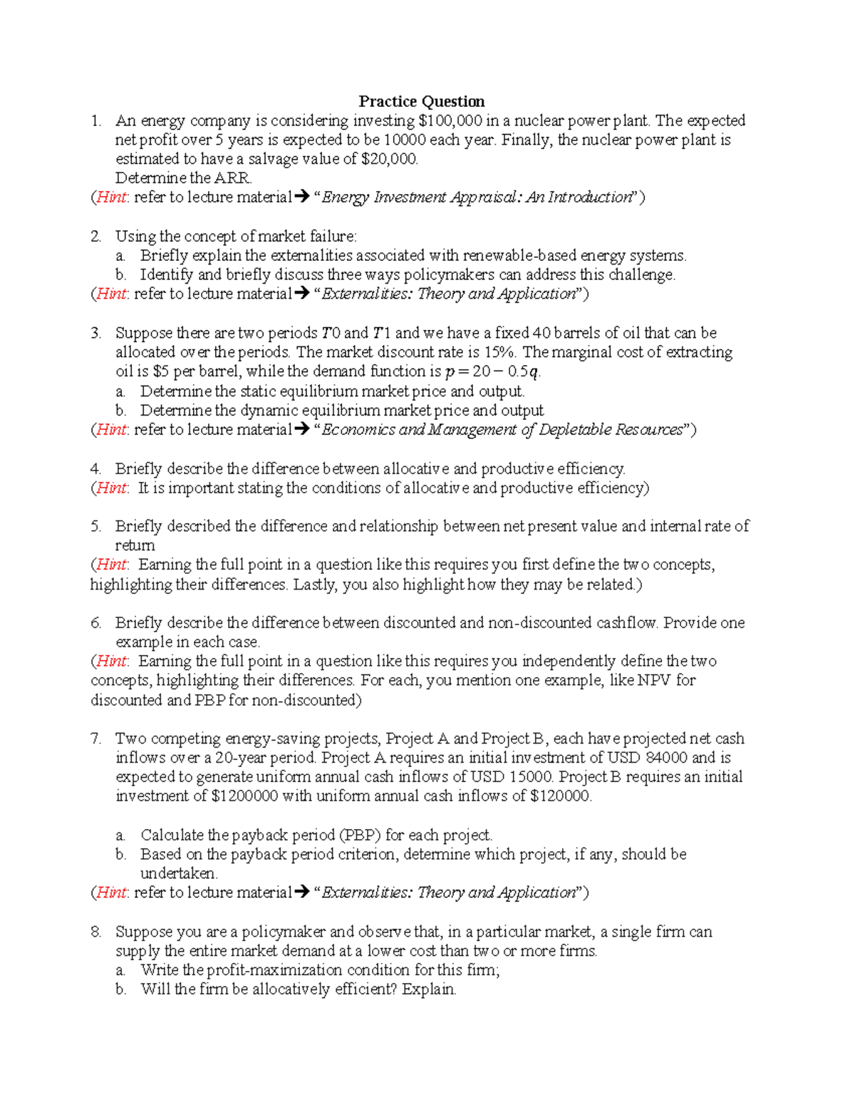 Practice Exam 2 - Economics Sample Questions (2025/2026) - Studeersnel