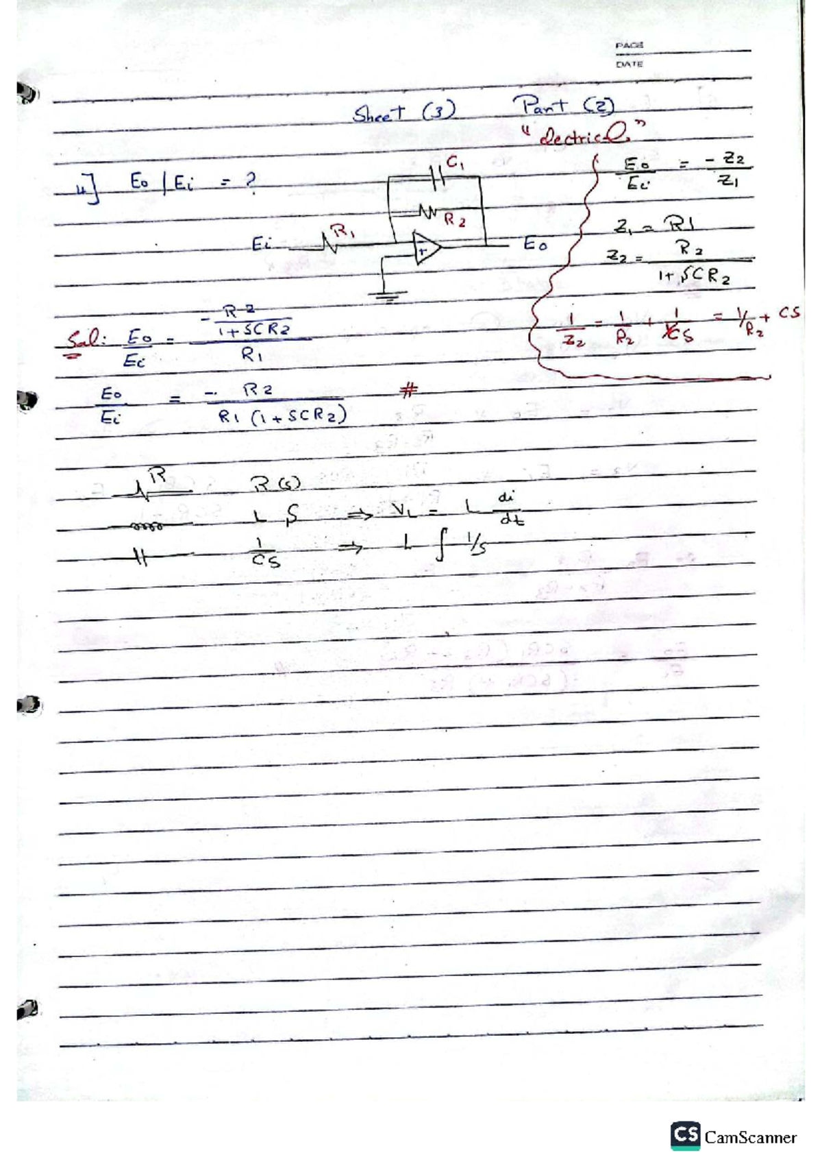 Control Sheet 3 Part 2 Solutions for Course Code: [Insert Code] - Studocu