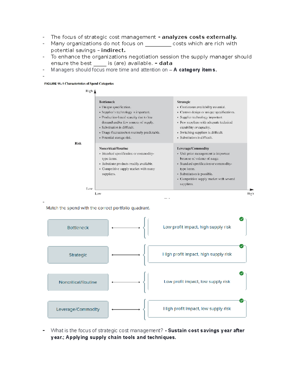Strategic Cost Management Insights - Chapter 11 Review Notes - Studocu