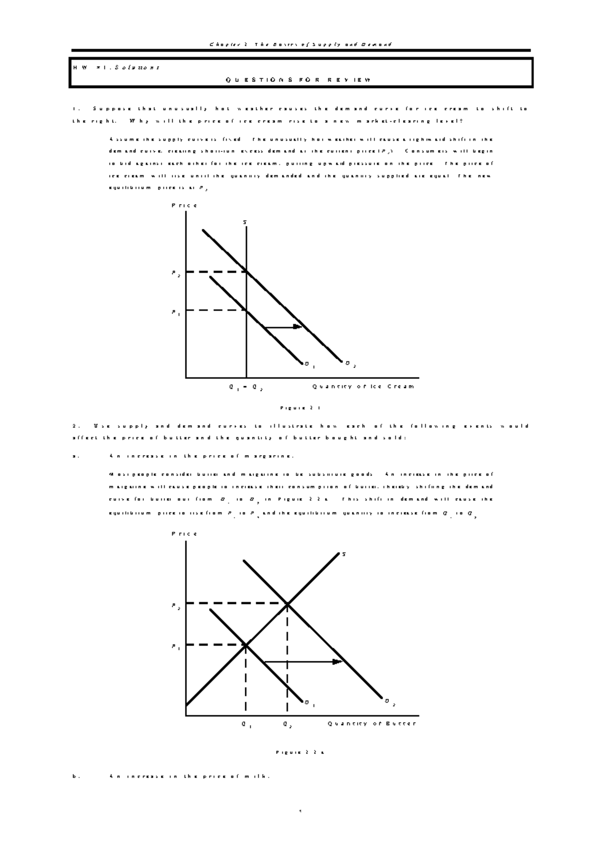 CH2 Microeconomics Questions AND Answers - HW #1: Solutions QUESTIONS ...