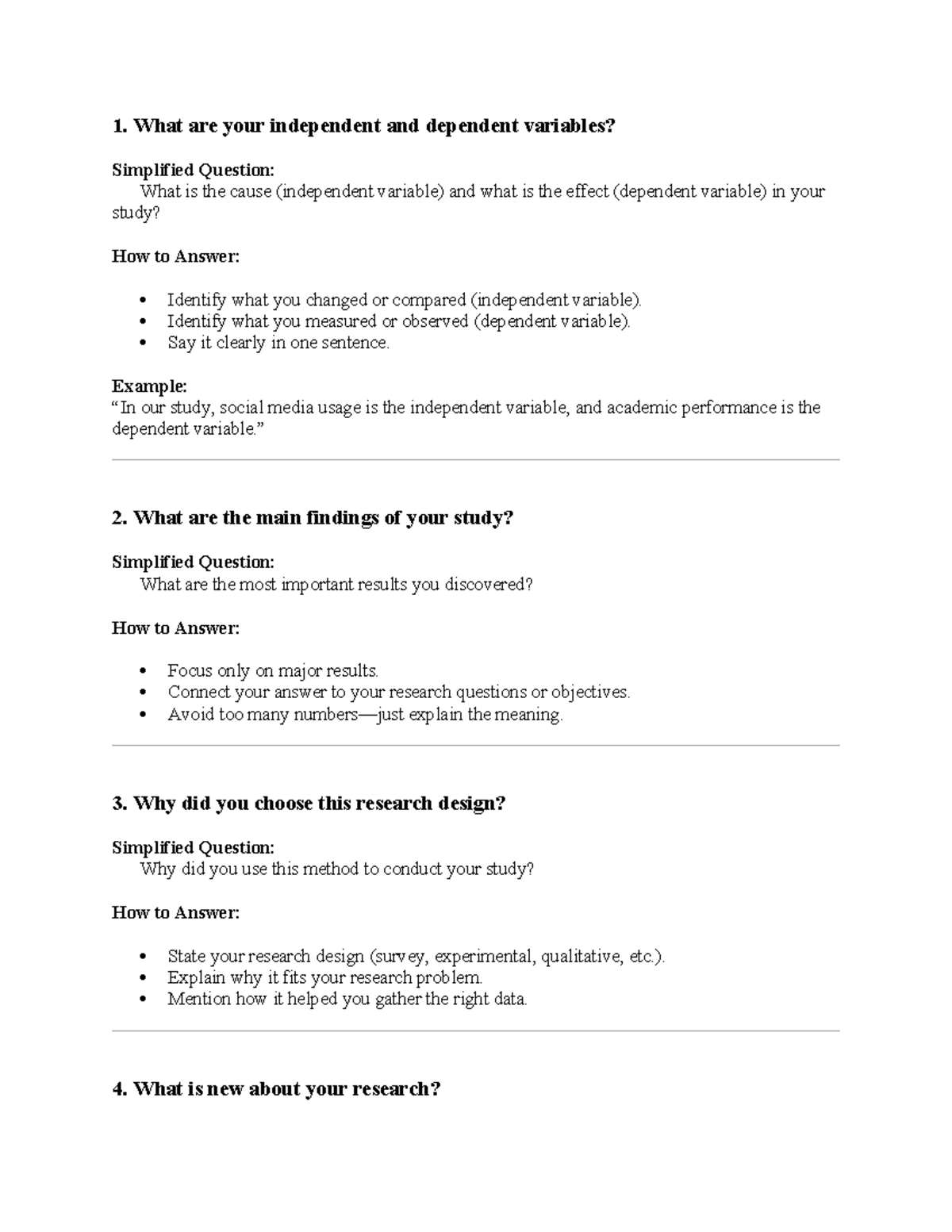 Sample Defense Questions for Research Study Analysis - Studocu