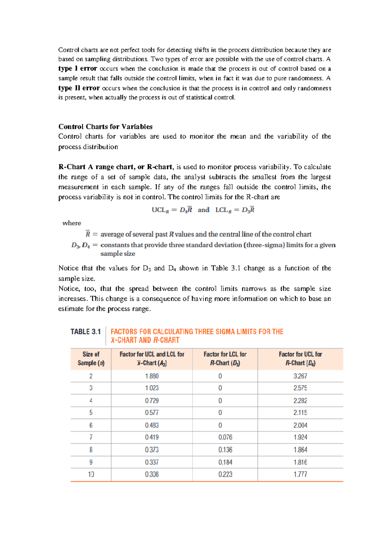 Statistical Process Control (SPC) Techniques and Control Charts - Studocu