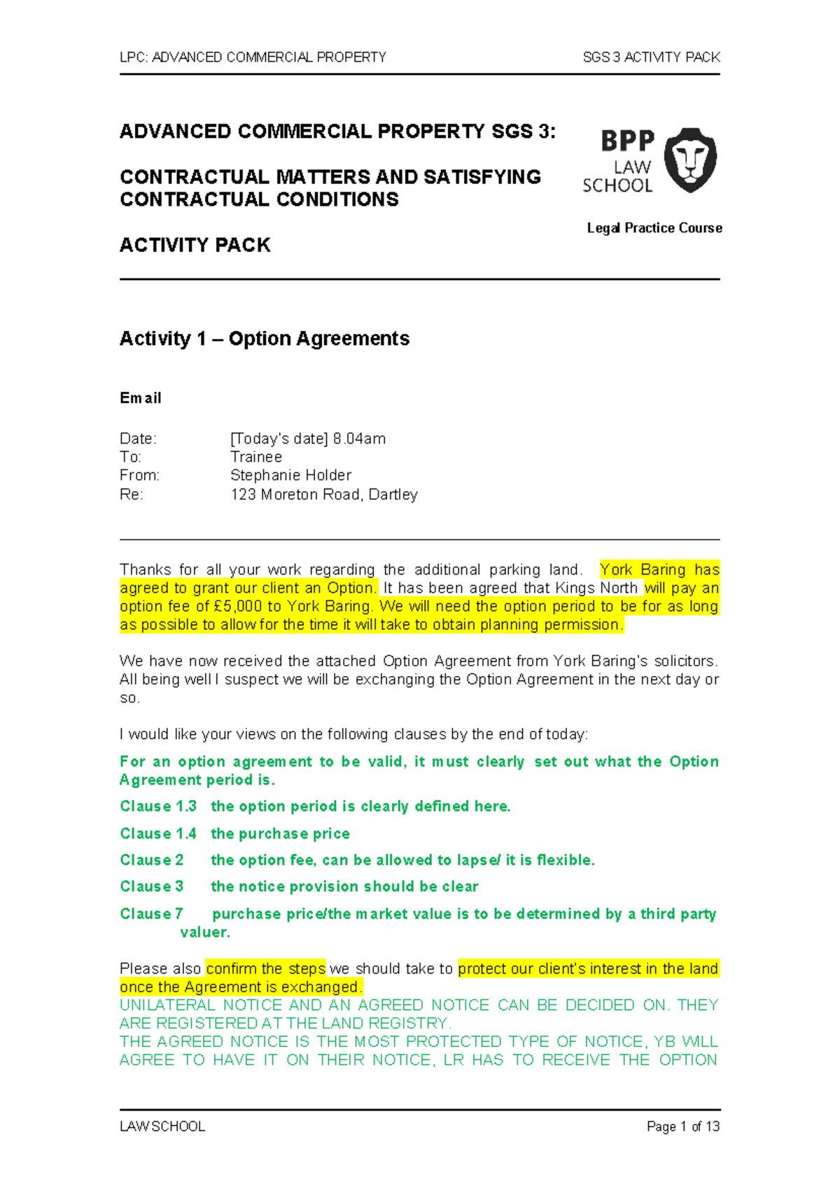ACP SGS 3 Activity Pack 2324 - ####### LPC: ADVANCED COMMERCIAL ...