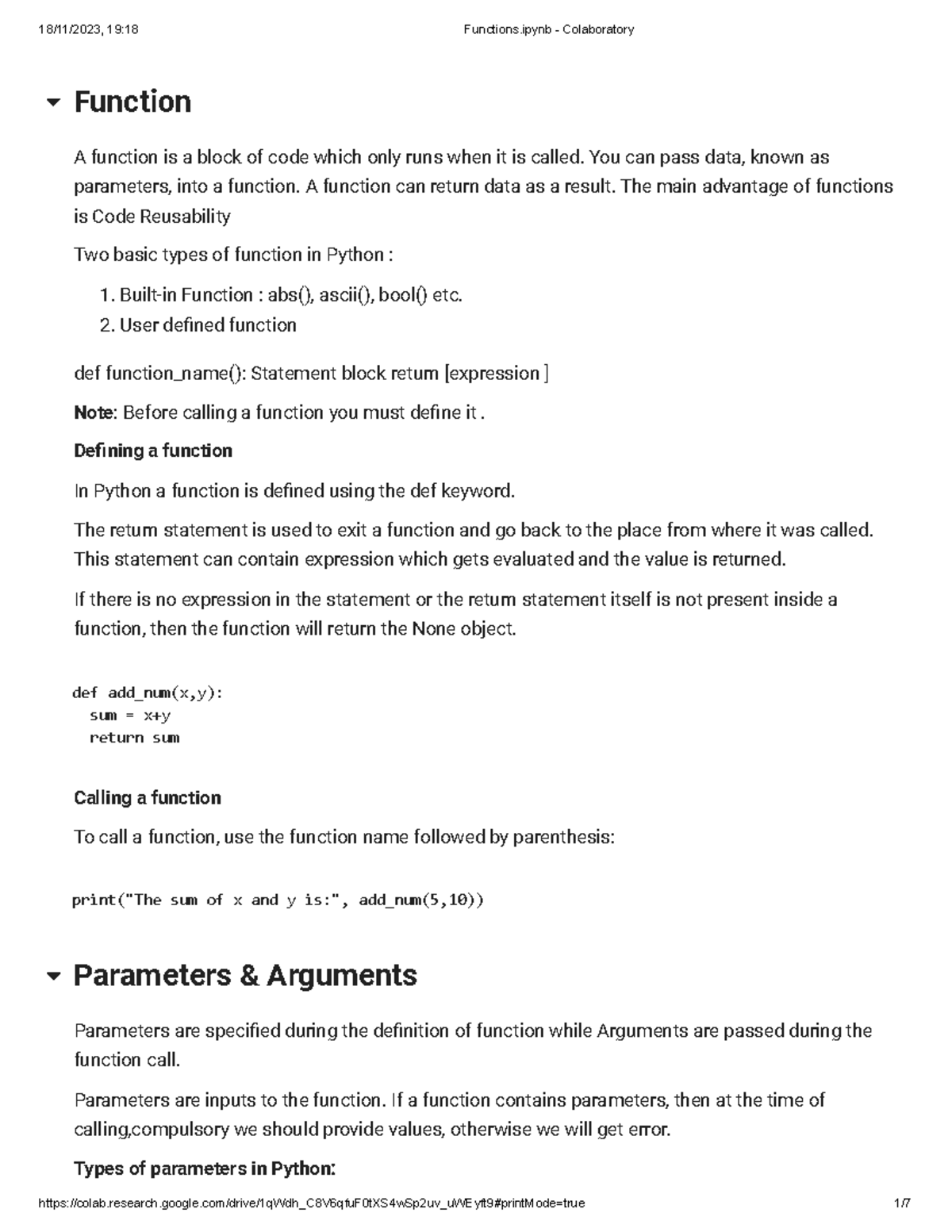19:18 Python Functions Overview and Usage Guide - Studocu