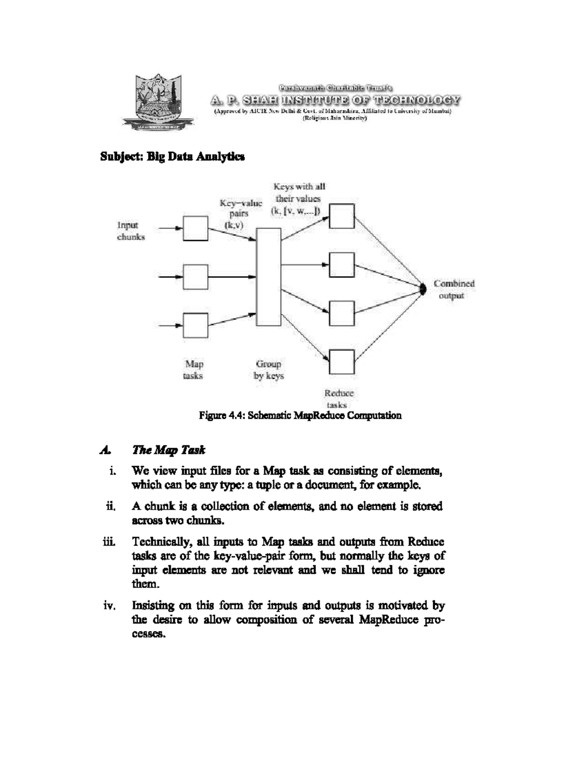Map Reduce - Quick Study Notes for Comp Engg Sem 7 Subjects - Studocu