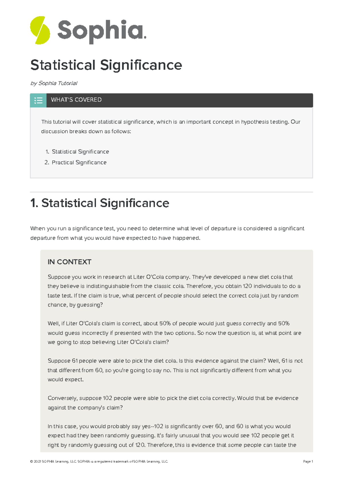 Statistical Significance: A Comprehensive Study Guide - Studocu