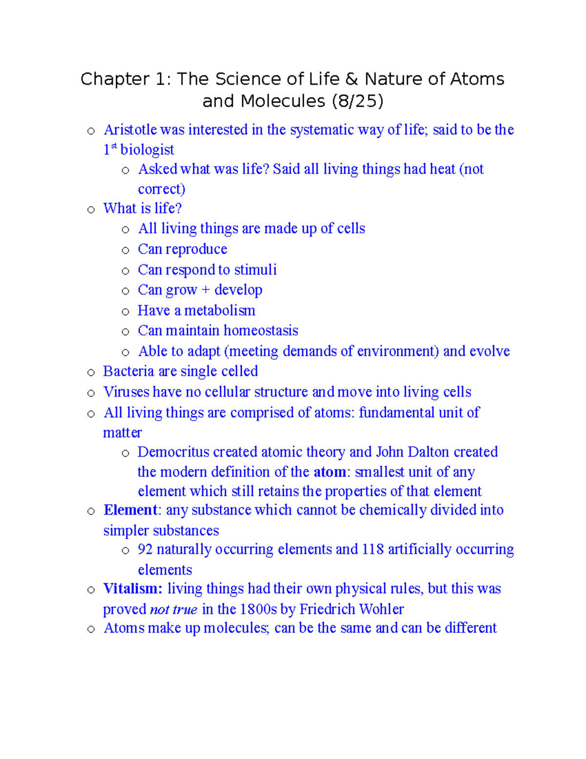 Chapter 1 Notes Day 1 - all about basics - Chapter 1: The Science of ...