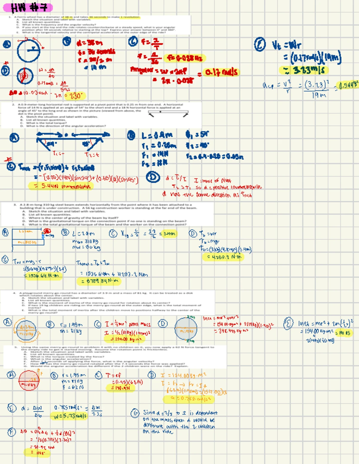Ch6 Physics HW Solutions for Course Code 101 - Studocu