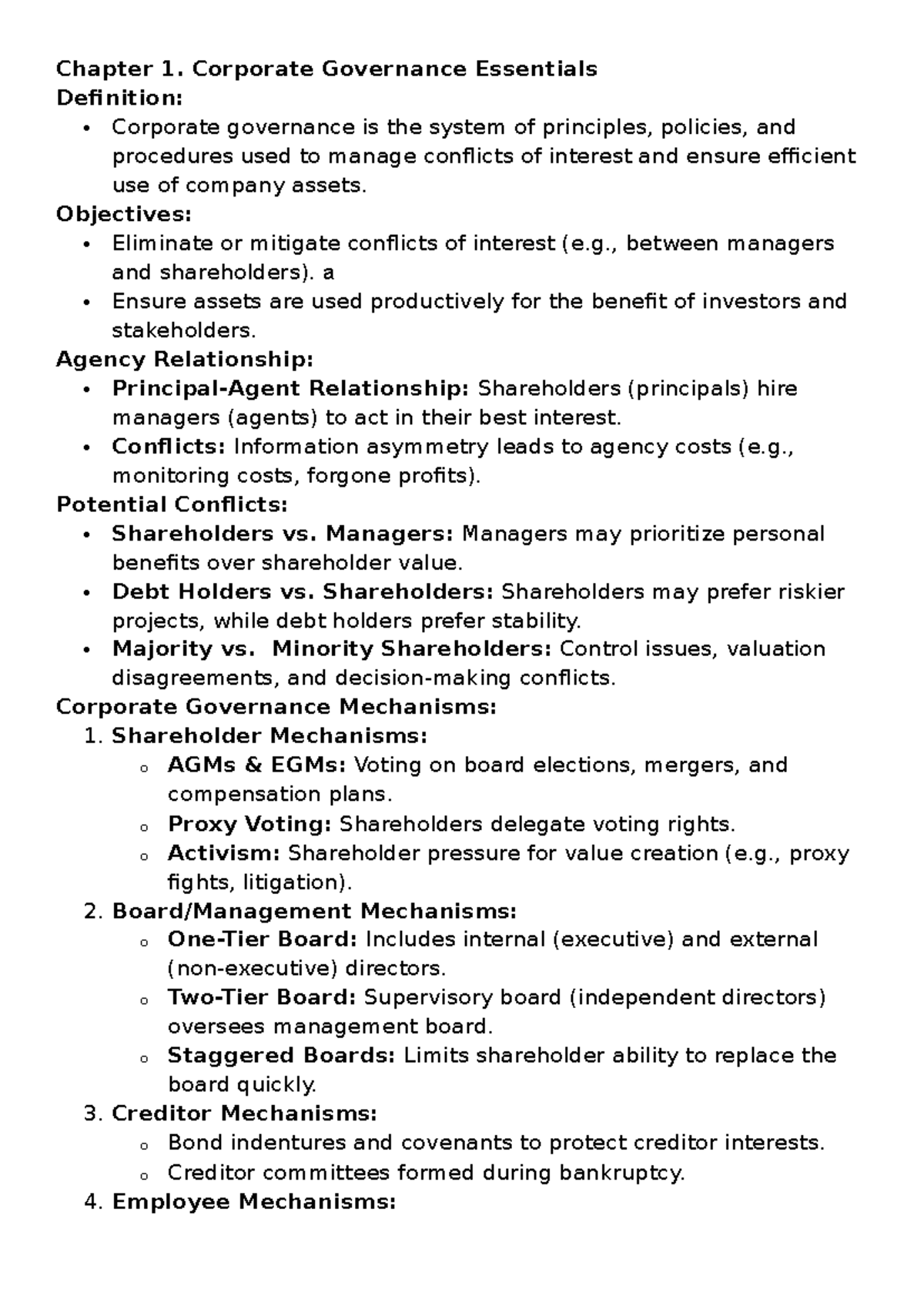 Notes on Advanced Corporate Finance: Capital Budgeting & Structure ...