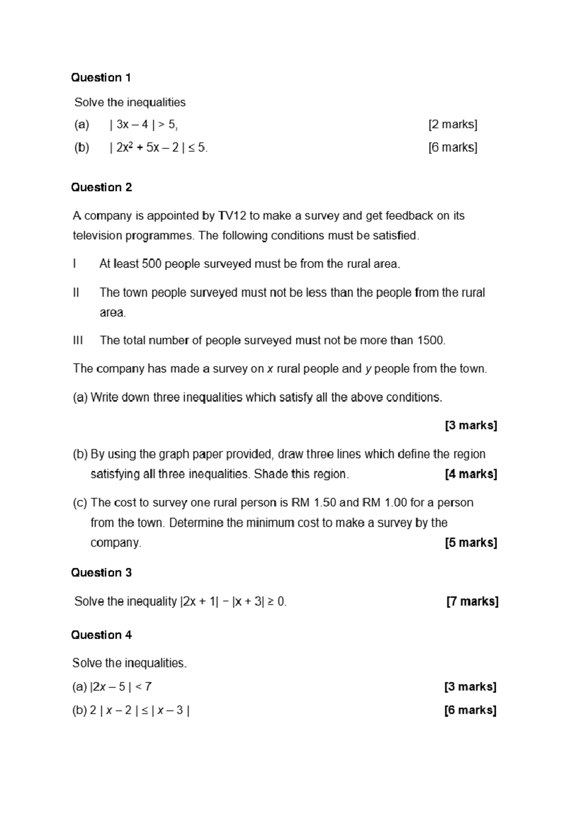 Revision Mid term - Foundation - Question Question Question Question 6 ...