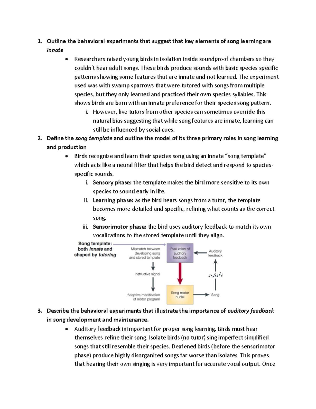 Behavioral Insights into Song Learning Mechanisms in Birds: Key ...