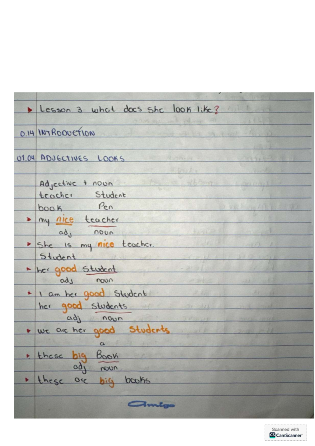 Lesson 3: What Does She Look Like? - Adjectives & Descriptions - Studocu
