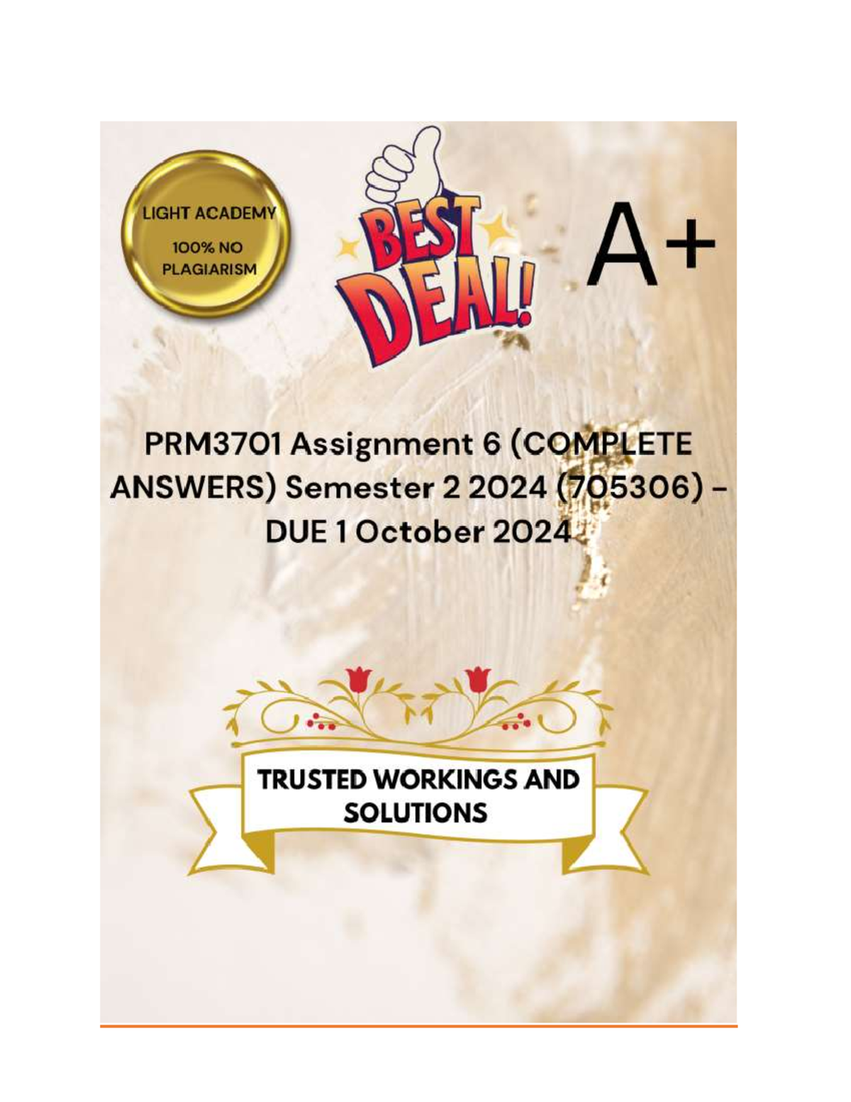 PRM3701 Assignment 6 - Project Management Speech & Charter Guide - Studocu