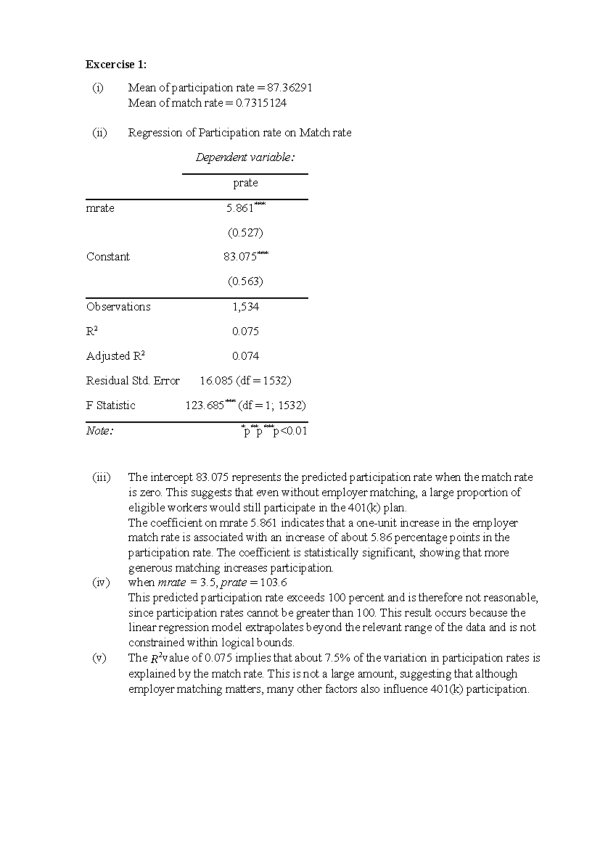 Chap 2 Computer Exercise: Regression Analysis & Participation Rates ...