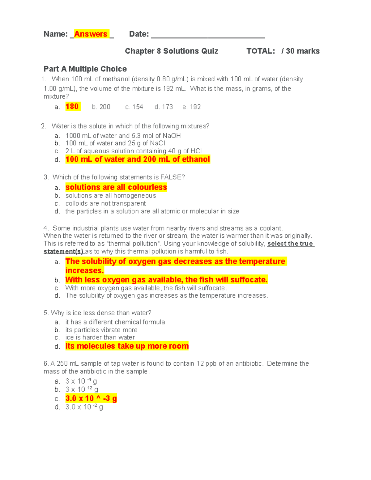 Quiz CH 8 Solutions - January 2022 Answers and Explanations - Studocu