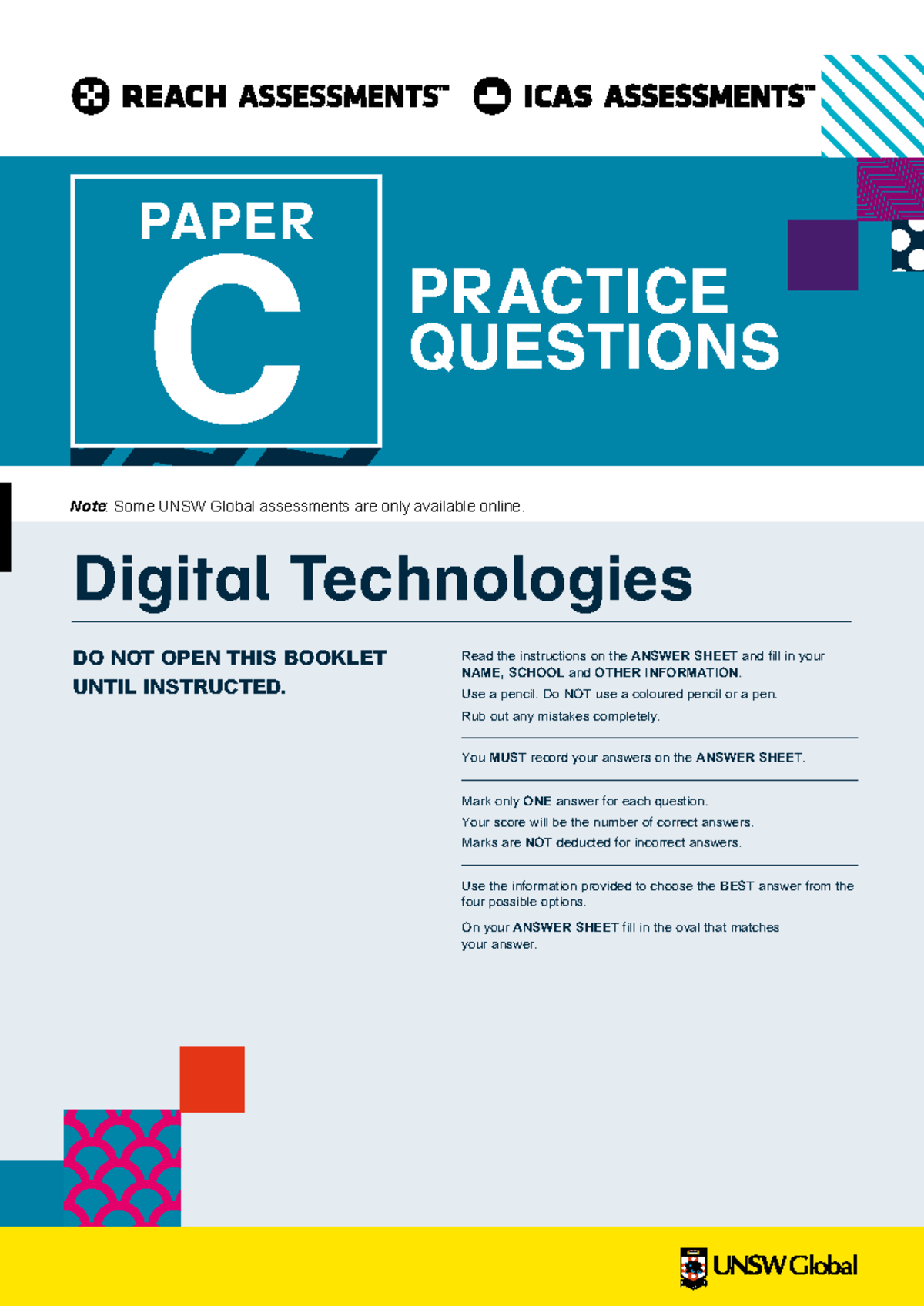 ICAS Digital Technologies Practice Questions - Paper C - Studocu