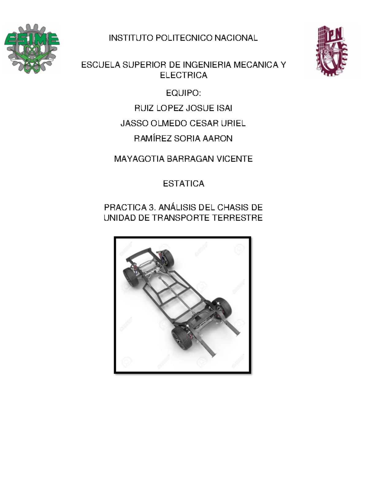 Practica 3 - Esta práctica es de equilibrio para la materia de dinámica ...
