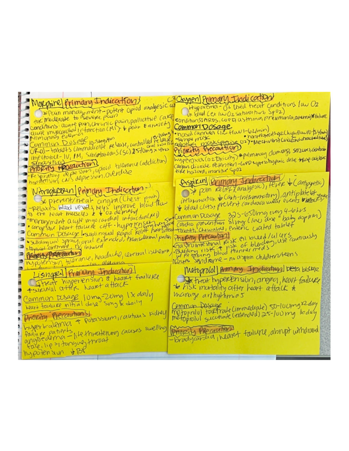 Med surg nurs 310 wk1 med cards - Morprinel Primary Indications ...