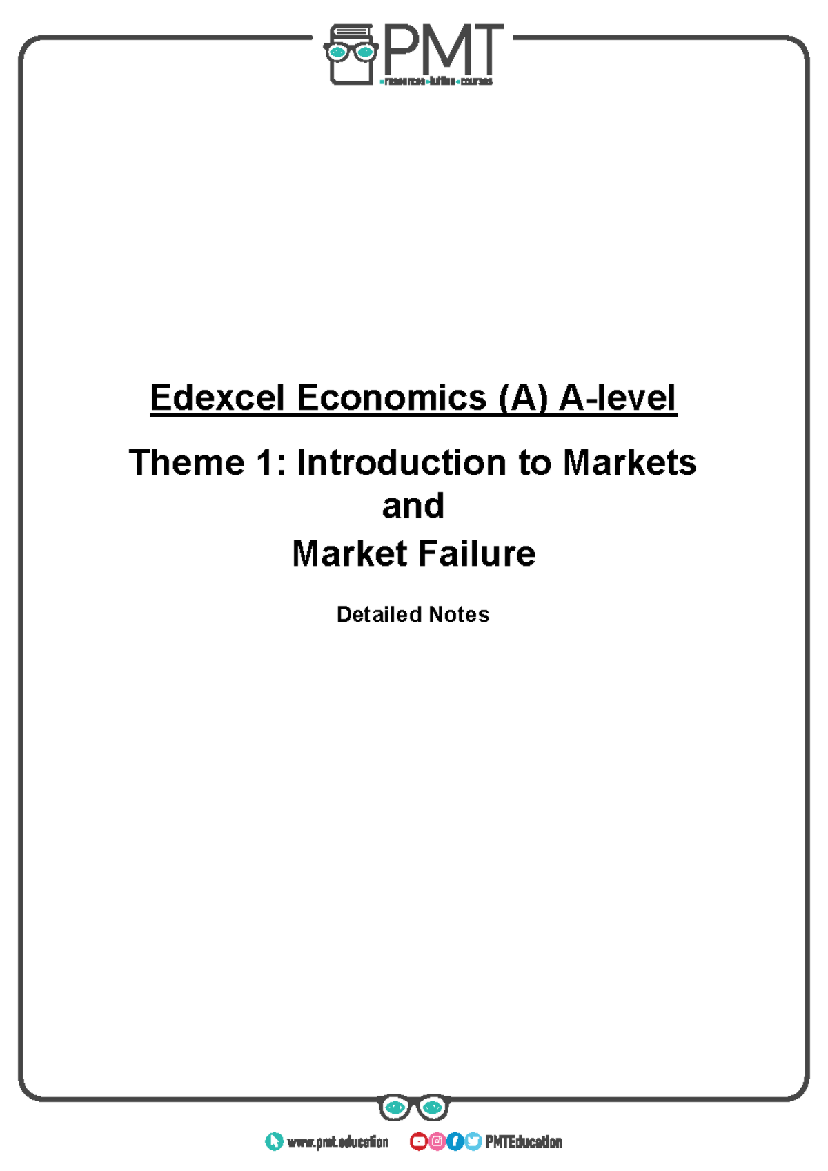 1.1. Nature of Economics Teaching Notes - Edexcel Economics (A) A-level ...
