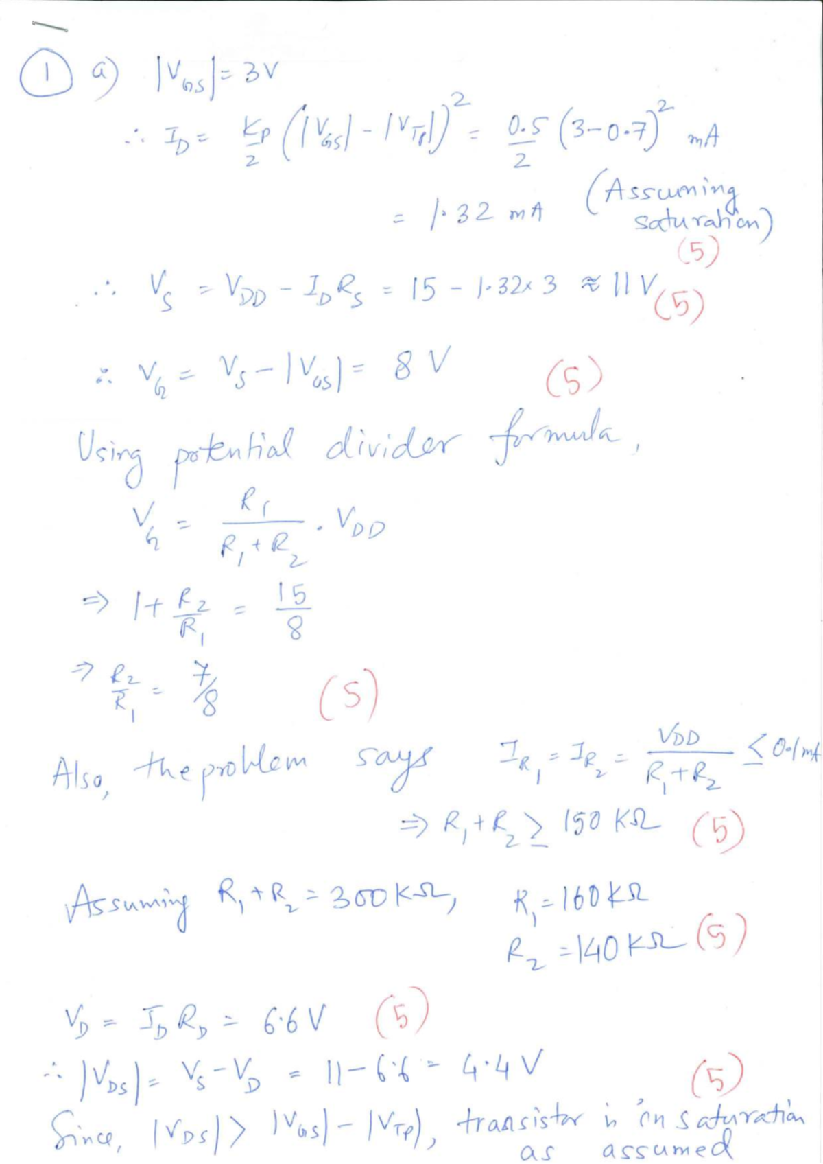 HW1 Solution: Transistor Circuit Analysis and Calculations - Studocu