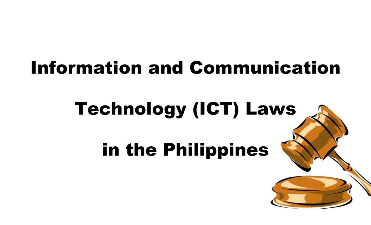 ICT Laws in the Philippines: Overview of RA 9995 & RA 9775 - Studocu