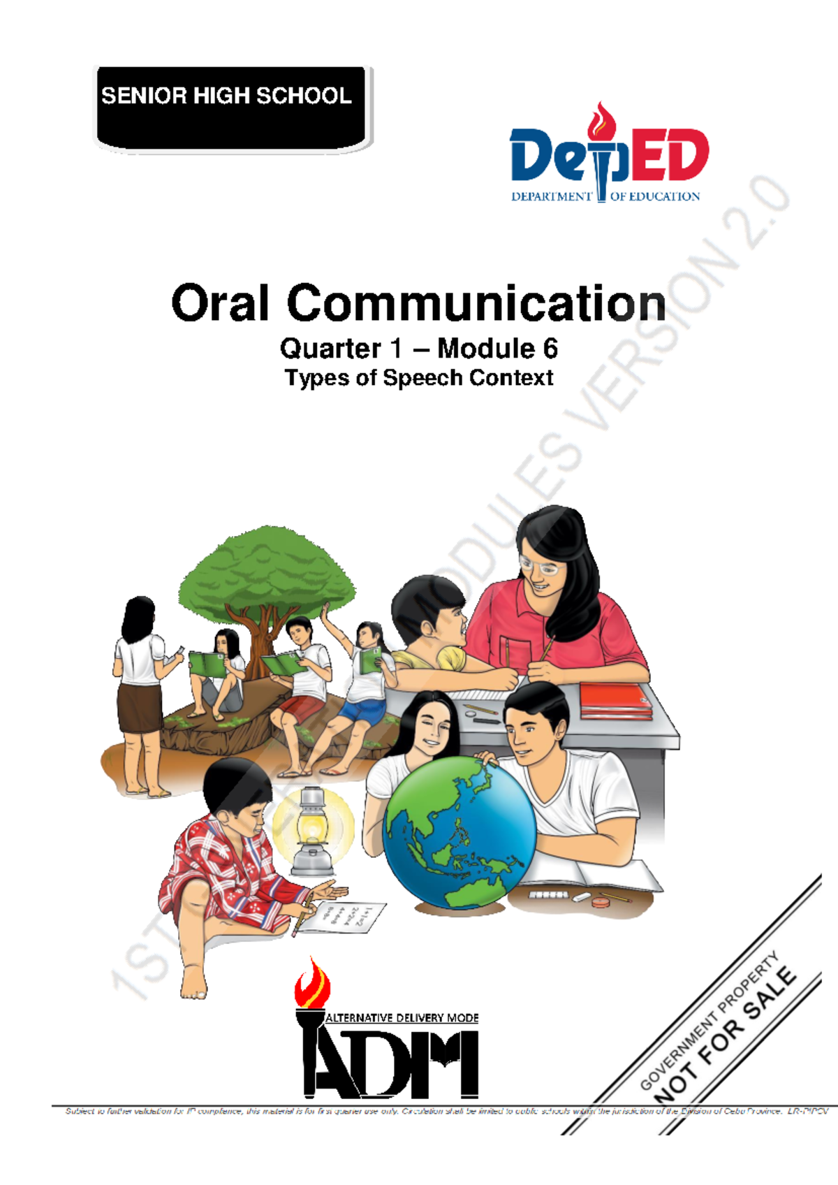 EN11/12OC-Ifj-15 Module 6: Types of Speech Context in Oral Comm - Studocu