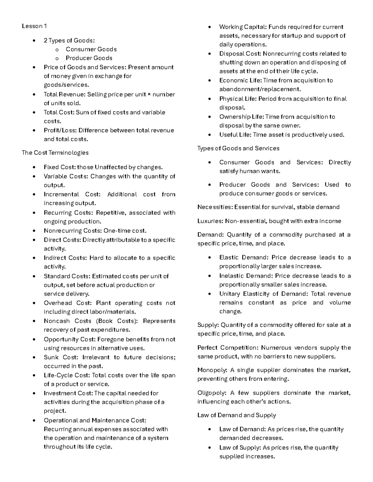 EE Reviewer Midterms - practice material for EE - Lesson 1 - 2 Types of ...