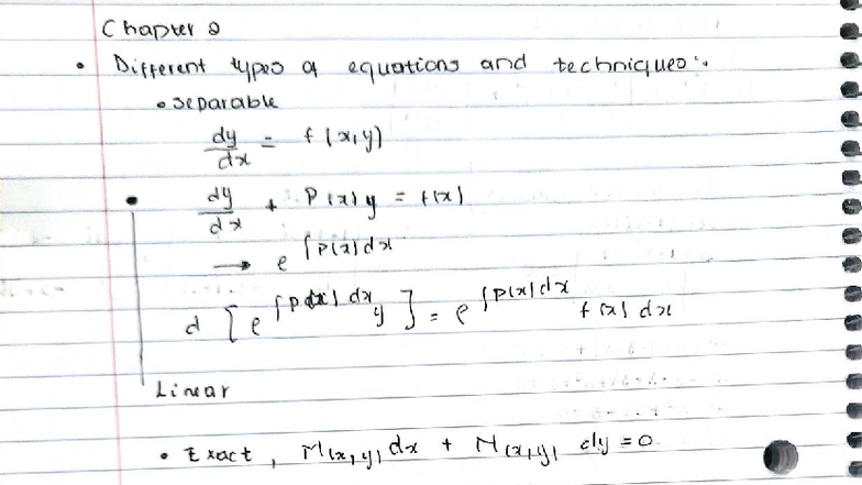 Revision - Practice Problems for Differential Equations (DE 101) - Studocu