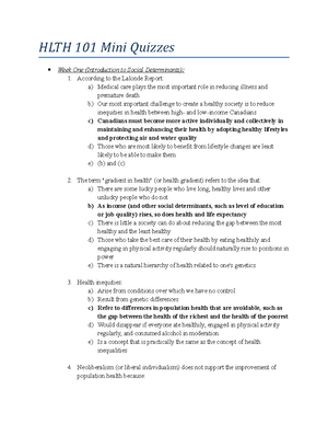 Health 101 Week 4 Lecture - Health 101 Week 4 Lecture – Child ...